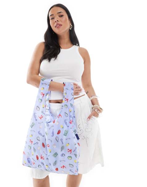 Baggu sea charms shopper tote bag in blue - view 1