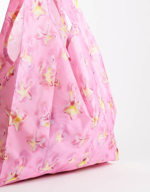 Baggu shopper tote bag in dancing star print, 4 of 4