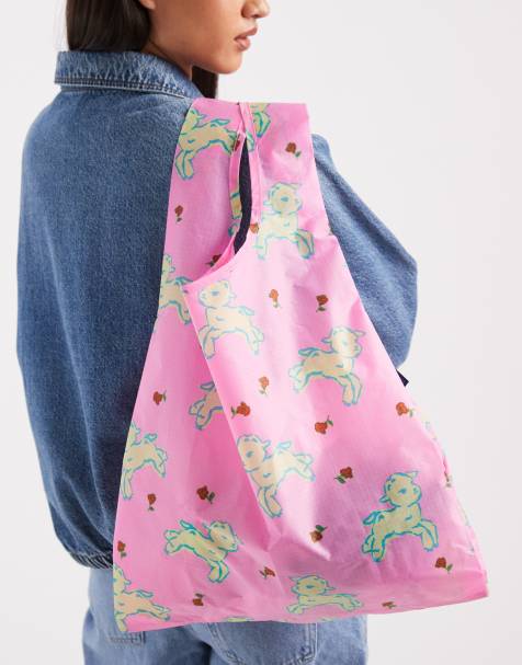 Baggu shopper tote bag in lamb print - view 1