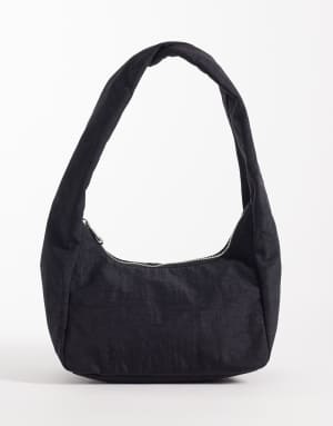 Baggu small nylon meringue bag in black