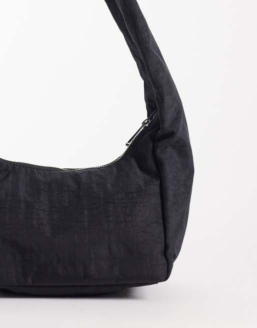 Baggu small nylon meringue bag in black, 3 of 4