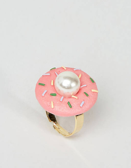 Bague donut avec perle en édition limitée