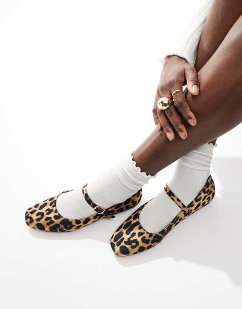 Bailarinas con estampado de leopardo y lazo Iris de SEQWL - view 1