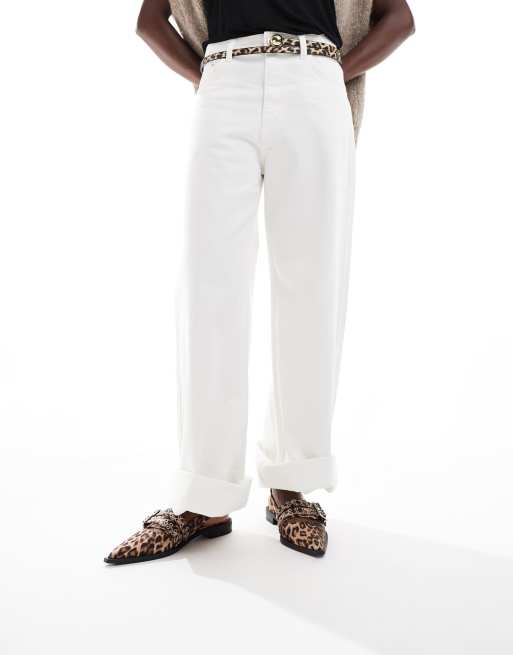 Bailarinas destalonadas con estampado de leopardo y hebillas Ichika de RAID, 2 de 4