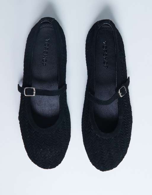Bailarinas negras estilo merceditas de ante auténtico Bonnie de Topshop, 4 de 4