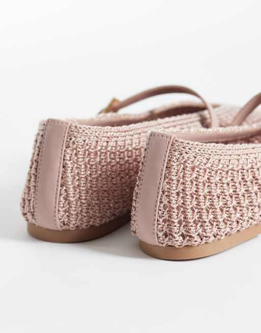 Bailarinas rosas con dos hebillas y diseño entretejido Lisbeth de Schuh, 4 de 4