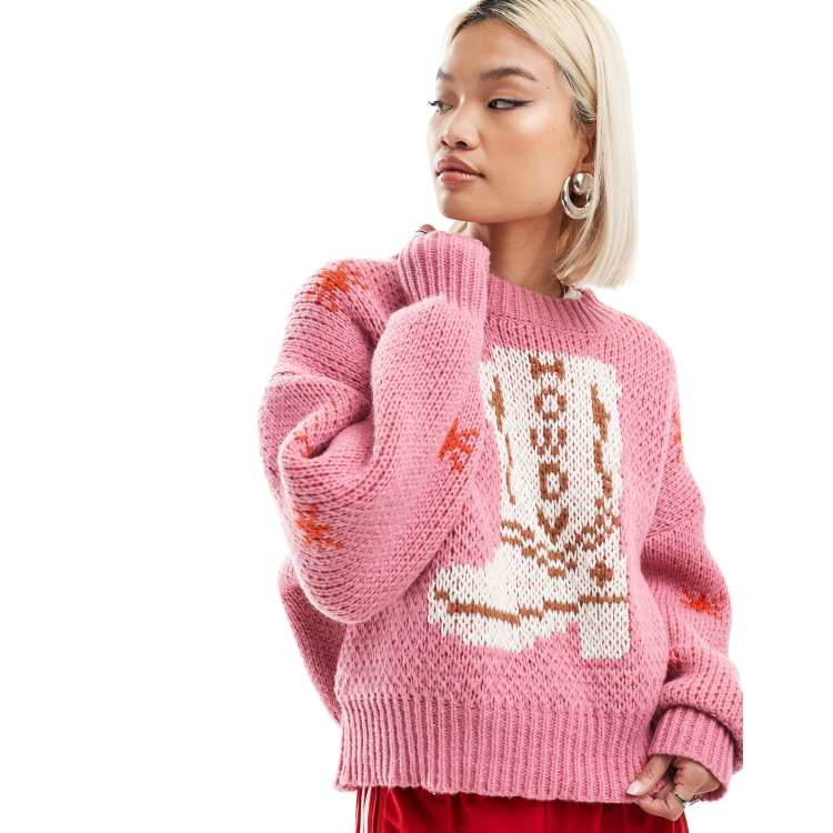 Pink rose jumper outlet