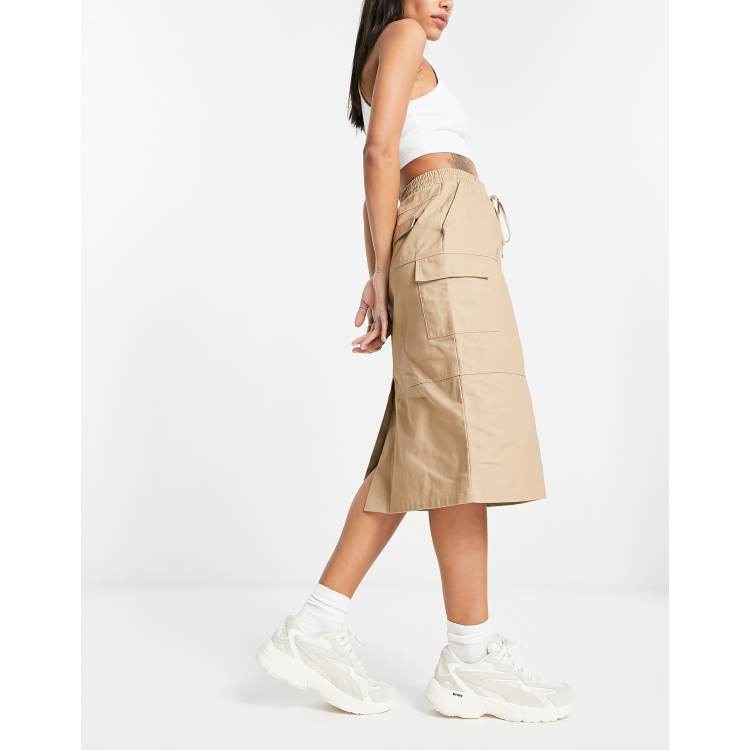 Cargo skirt beige sale