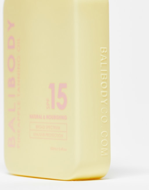 Bali Body - Olio corpo abbronzante all'ananas con SPF 15 da 100 ml, 3 di 4