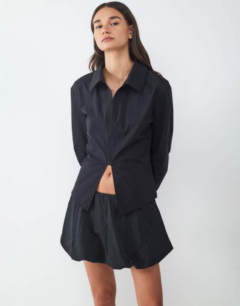 Balmohk - Blouse met lange mouwen in zwart - view 1