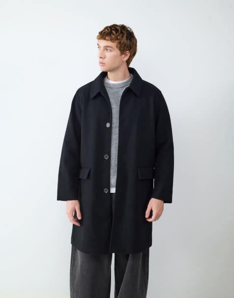 Balmohk - Cappotto lungo nero - view 1