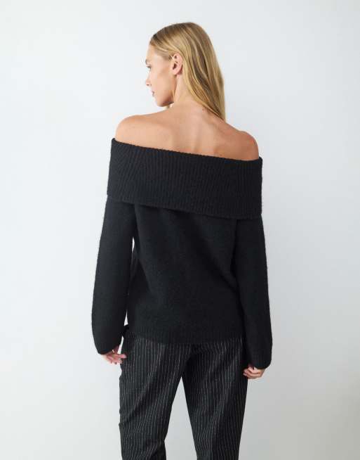 Balmohk – Czarny dzianinowy sweter, 2 z 4