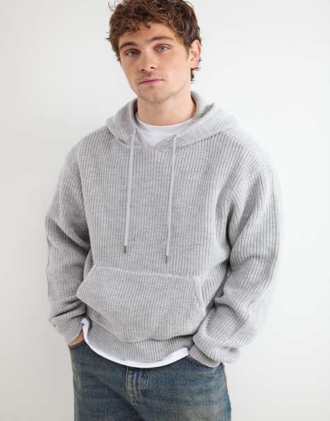 Balmohk - Gebreide hoodie in grijs - view 1