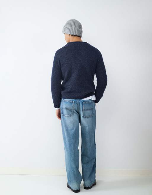 Balmohk - Gebreide trui in marineblauw, 3 van 4
