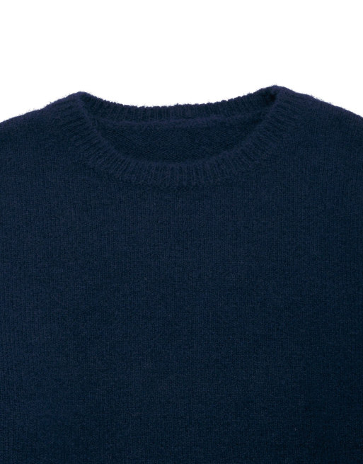 Balmohk Knitted pullover in navy blue, 5 of 7