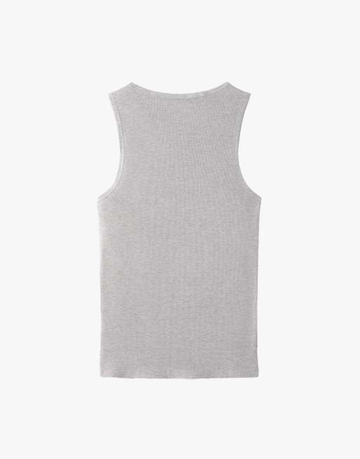 Balmohk – Kurzärmliges T-Shirt in Mittelgrau meliert, 5 von 5