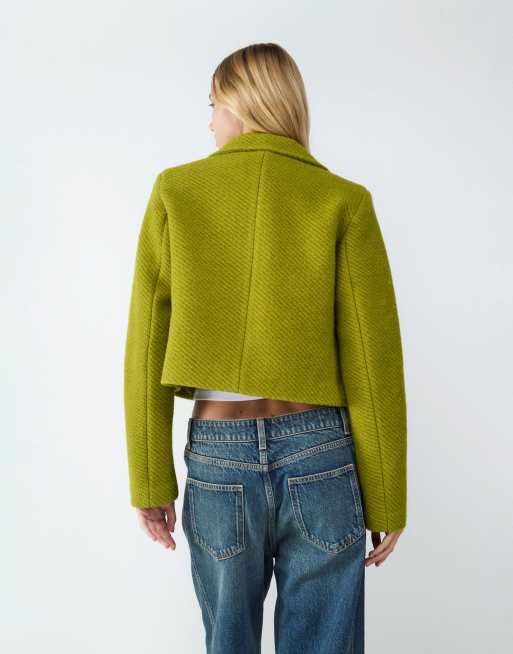 Balmohk - Manteau en laine - Vert épinard, 2 de 4