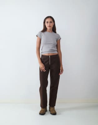 Pantalon - Marron crème-Brown XS