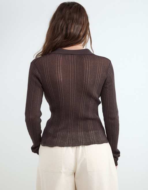 Balmohk - Polo en maille - Marron chocolat, 3 de 4