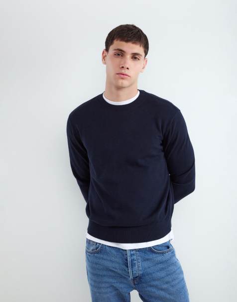 Balmohk - Pull en maille - Bleu marine - view 1