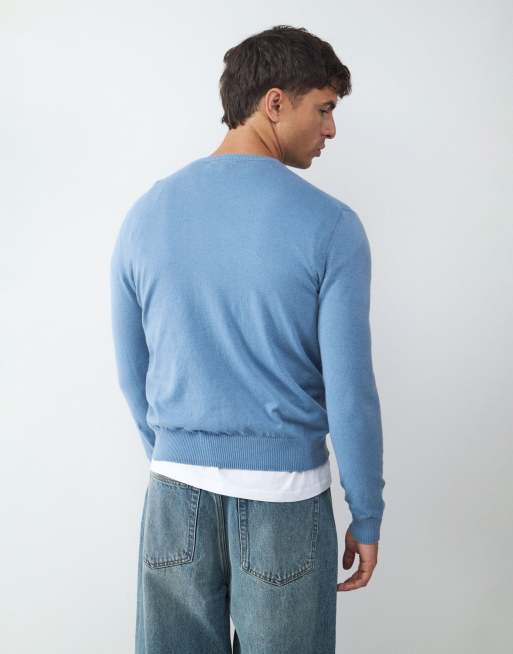 Balmohk – Strickpullover in Marineblau, 4 von 5