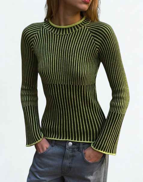 Balmohk – Zielony dzianinowy sweter - view 1