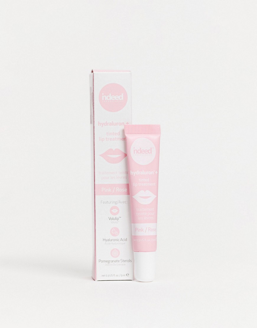 фото Бальзам для губ с легким оттенком indeed labs hydraluron+ – tinted lip treatment (pink)-прозрачный indeed laboratories