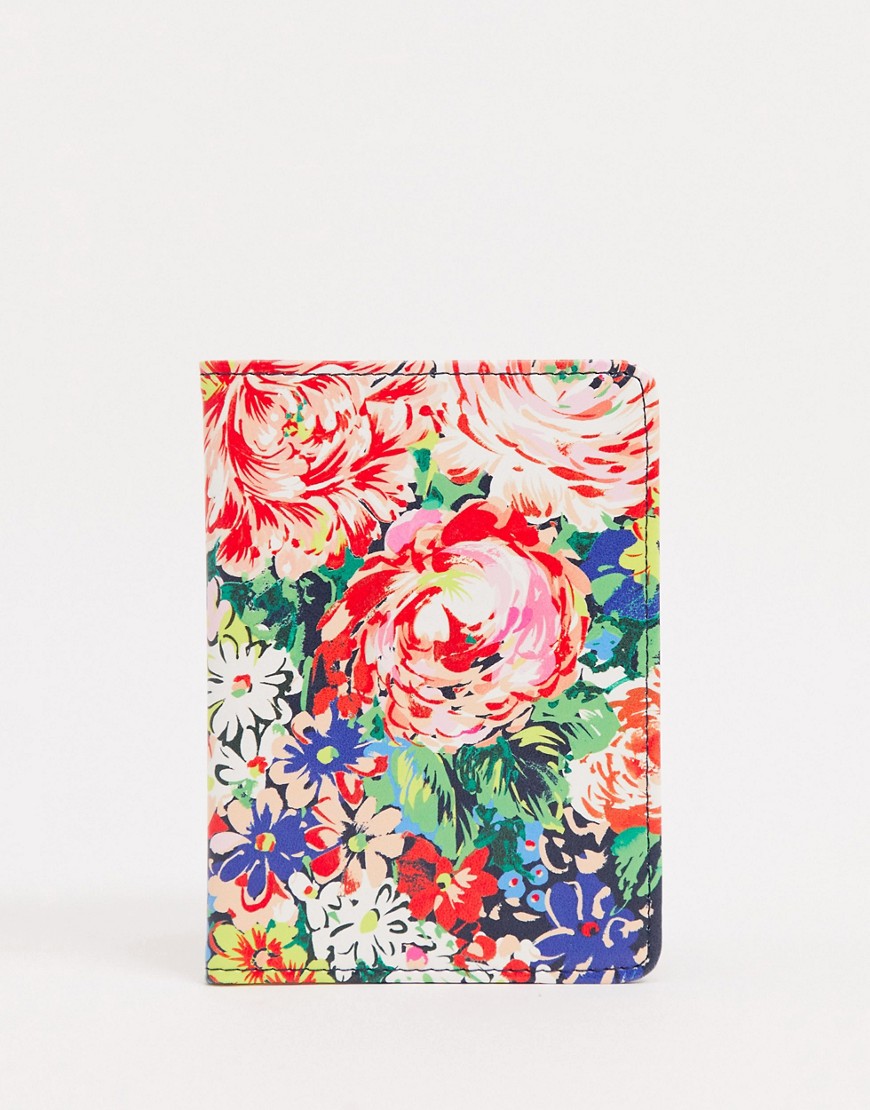 Ban Do passport holder in floral print-Multi