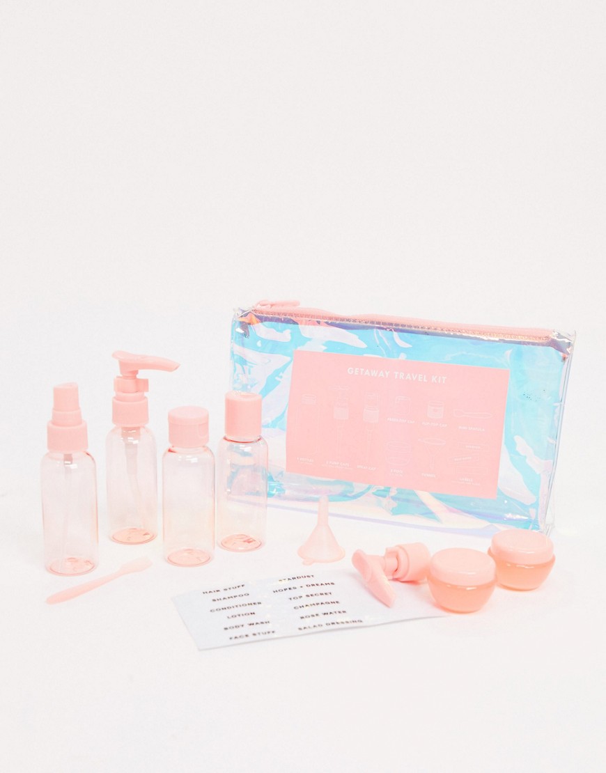 Ban Do travel kit in pearl iridescent-Pink