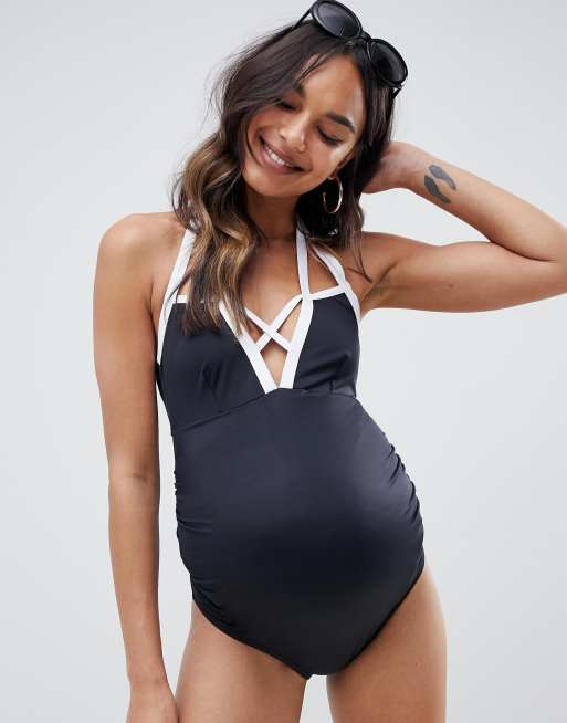 Bañador premamá halter - Negro