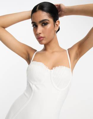 Dress with band under bust best sale