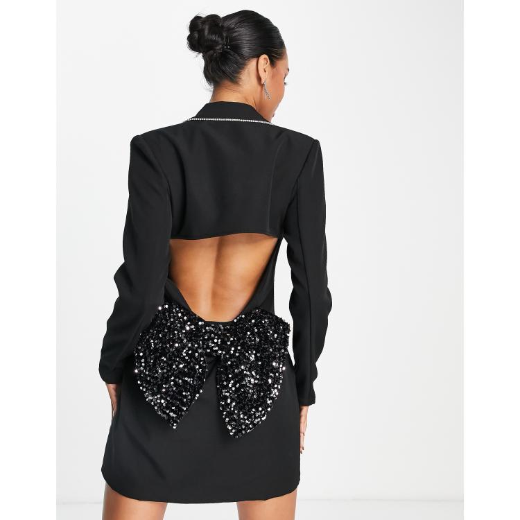 Black dress clearance with silver stars