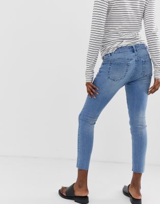 maternity skinny ankle jeans