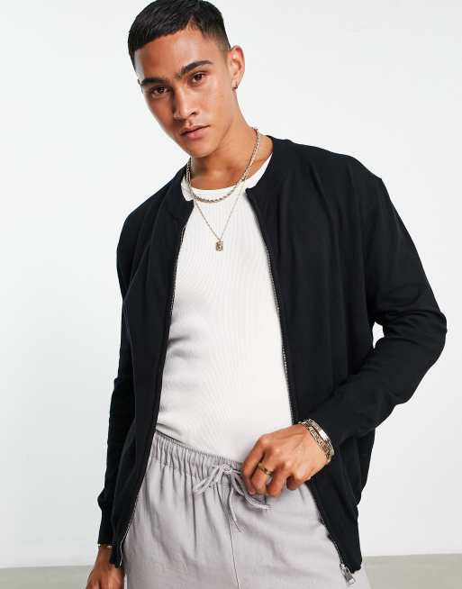 Bando - Cardigan nero con zip
