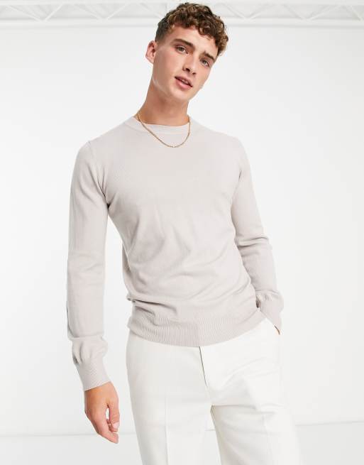 Bando – Langärmliger Pullover in Grau