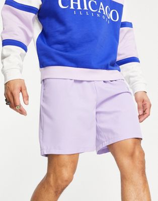 Bando loose fit tailored shorts in lilac - Click1Get2 Deals