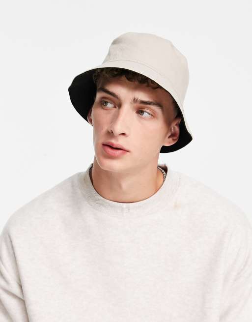 Bando reversible bucket hat in black & camel | ASOS