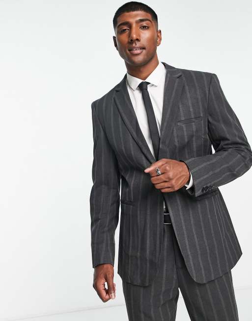 Slim 2025 pinstripe suit