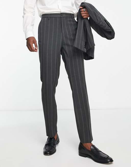 Gray Pinstripe Pants