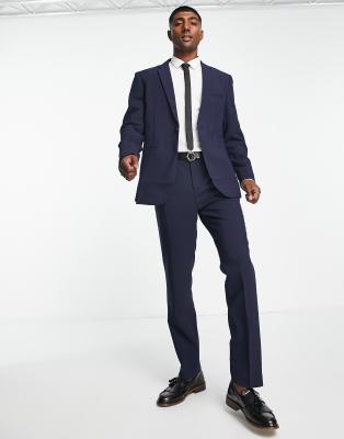 Bando slim fit suit pants in navy