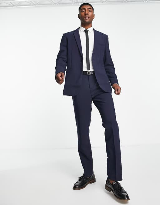 Navy Suit Pants