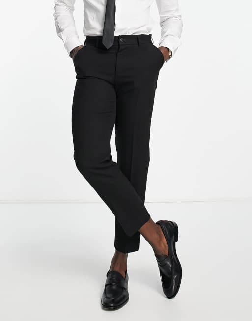 Bando slim fit suit trousers in black | ASOS