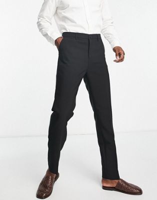 Bando slim fit suit trousers in black