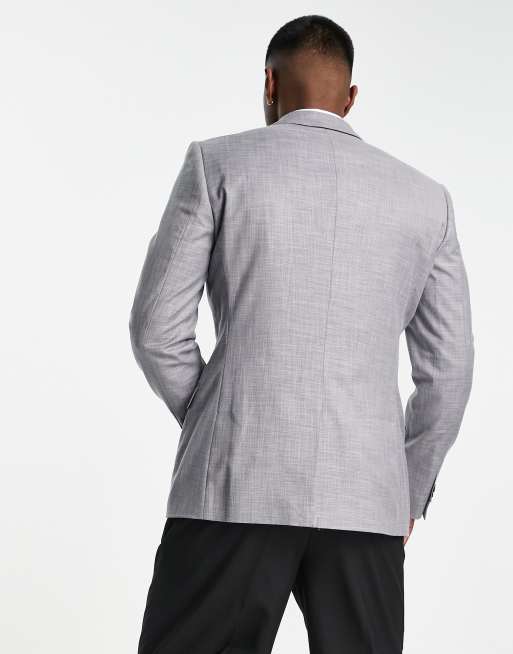 Bando slim suit jacket in gray