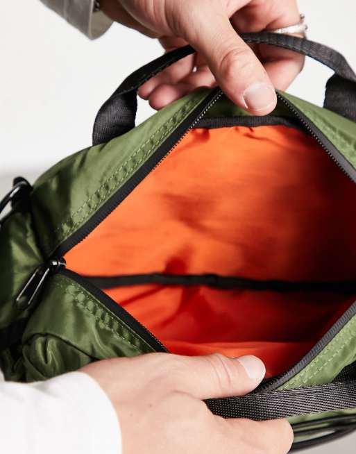 Bandolera caqui de nailon con detalles negros técnicos de ASOS DESIGN - KHAKI, 4 de 4