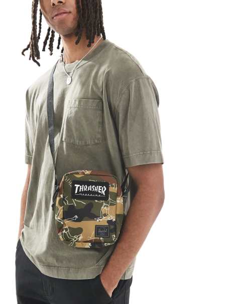 Bandolera con estampado de camuflaje Heritage de Herschel x Thrasher - view 1