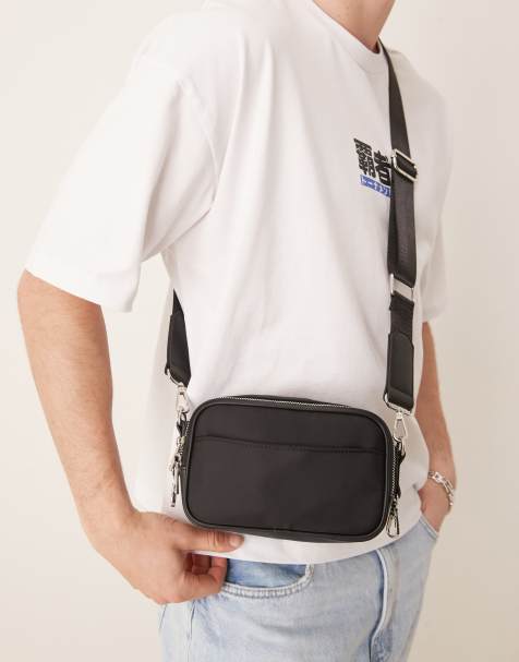 Bandolera de vestir negra de nailon de ASOS DESIGN - view 1