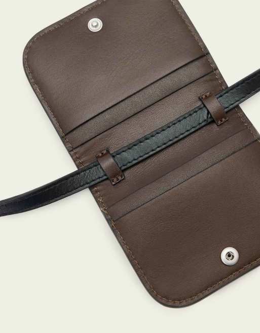 Bandolera marrón lodo cálido estilo tarjetero Maeve de AllSaints, 2 de 6