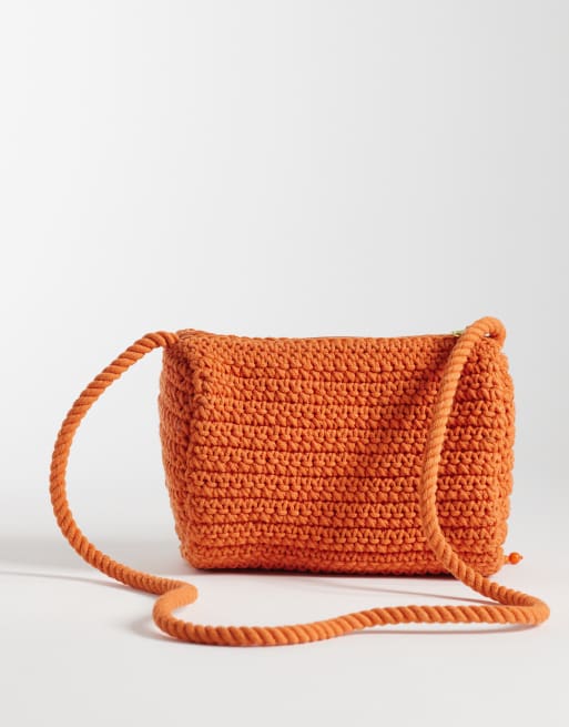 Bandolera naranja de macramé con cuentas de Accessorize, 3 de 4