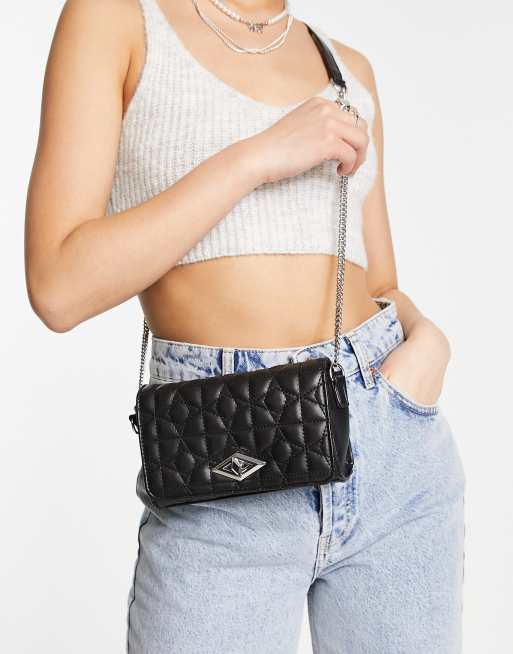 Bandolera negra acolchada de Pimkie ASOS